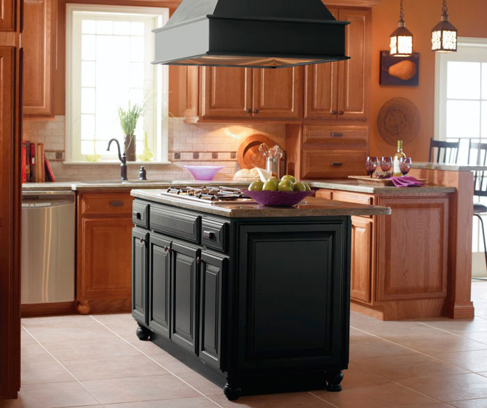 Coffee Colored Kitchen Cabinets - Kemper Cabinetry