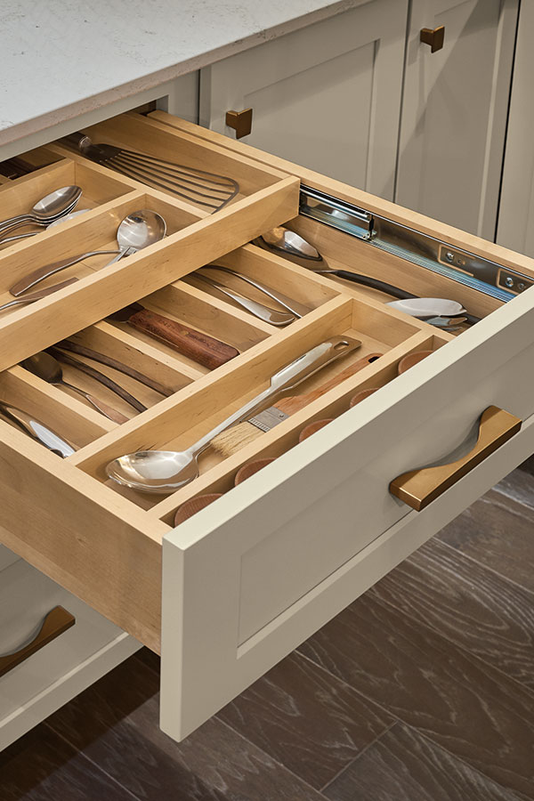 Kitchen Cabinet Drawer Two-Tier Cutlery Storage & Organization System