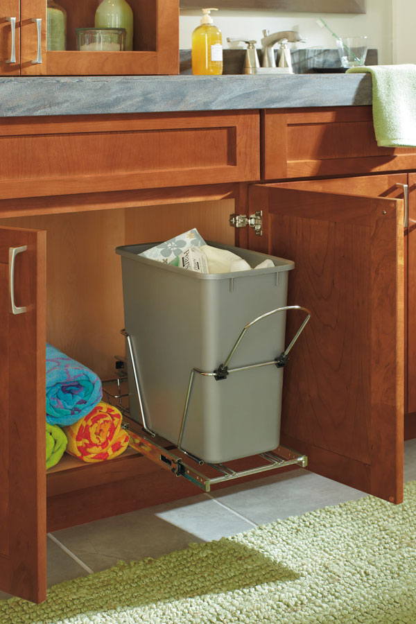 Vanity Sink Base Cabinet With Wastebasket Kemper