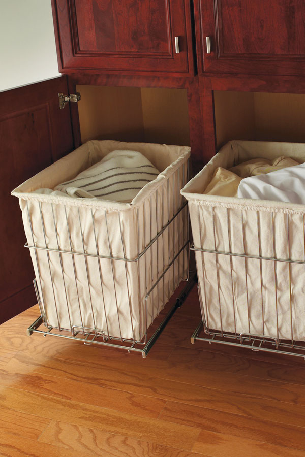 Laundry Cabinets - Shorter Brook laundry basket dresser with