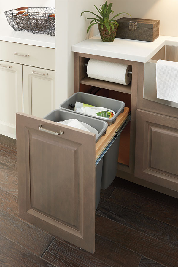 base paper towel cabinet - kemper cabinetry