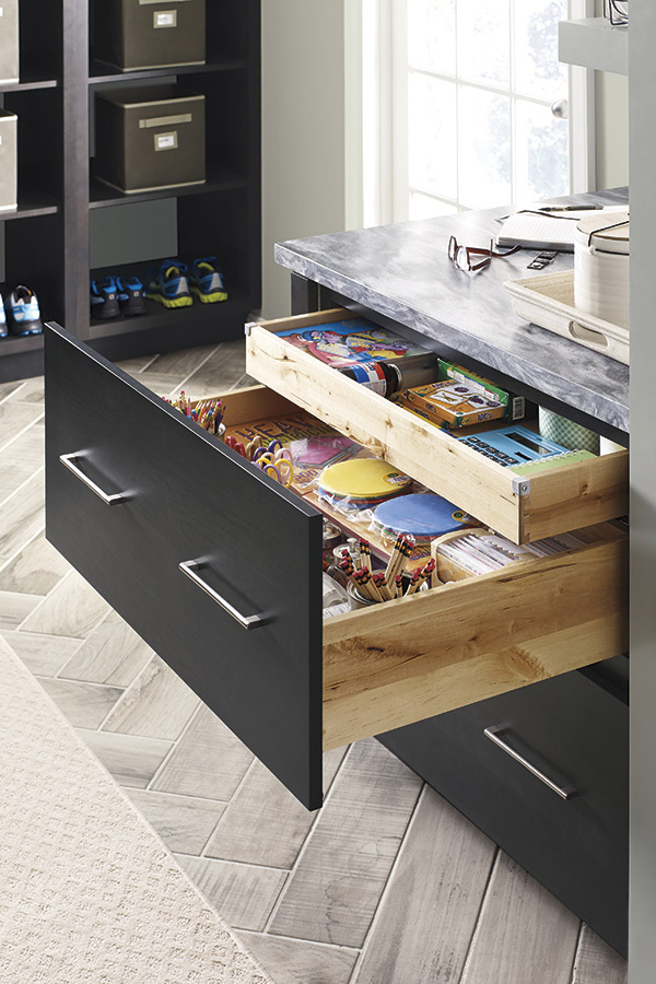 Two Drawer Base Cabinet - Kemper Cabinetry