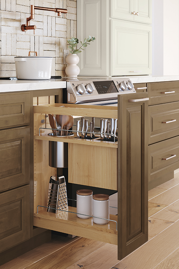 Pantry Pullout Cabinet with Knife Block - Homecrest