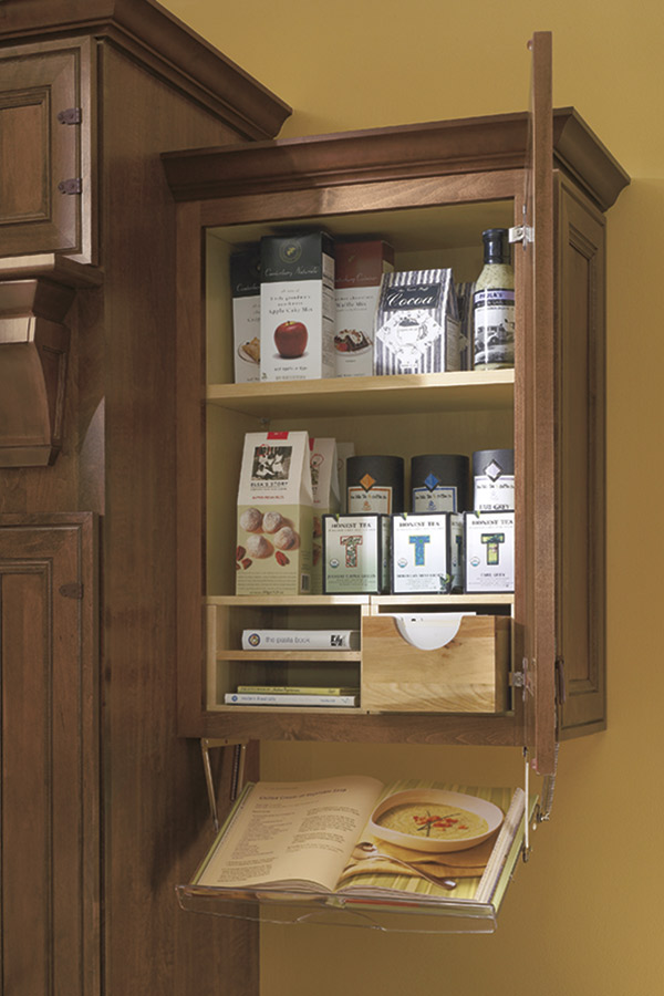 Cookbook Recipe Organizer - Kemper Cabinetry