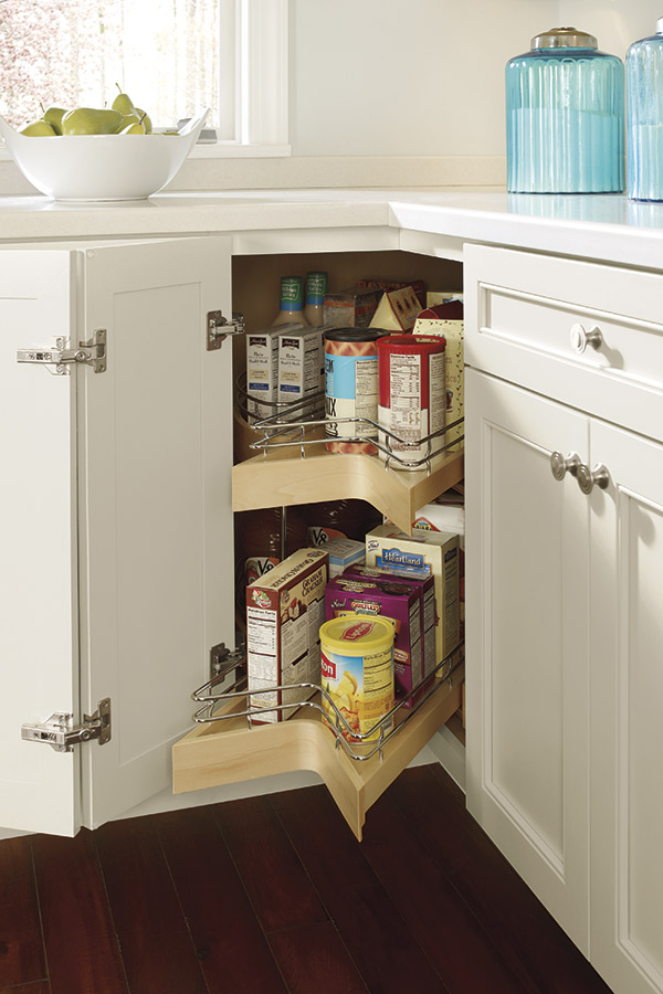 Three Drawer Corner Cabinet - Kemper Cabinetry