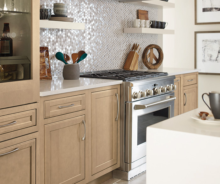 Linear Wood Hood Kemper Cabinetry