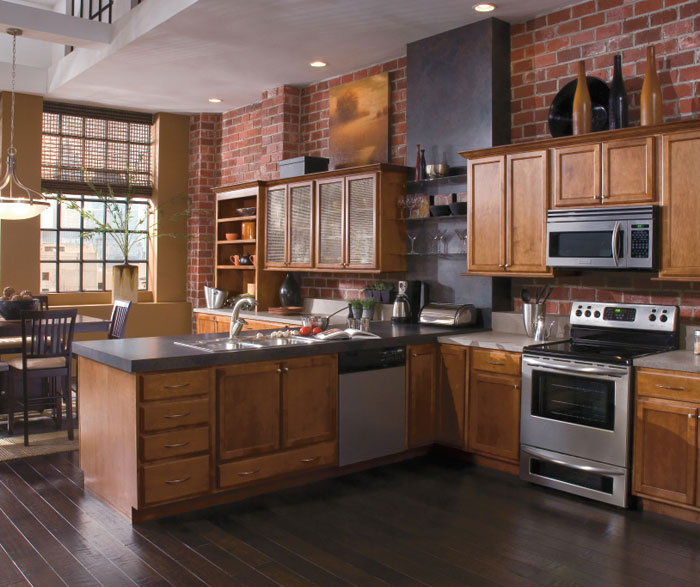 contemporary kitchen cabinets - kemper cabinetry