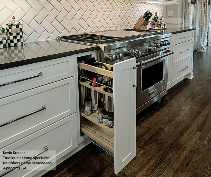White Shaker Cabinets Amp Large Kitchen Island Kemper