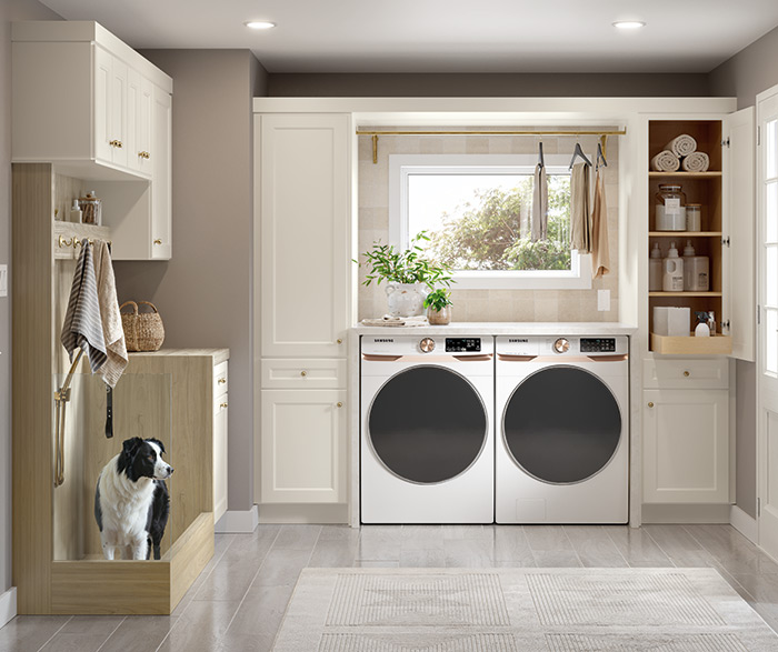 Laundry Cabinets with Built in Storage